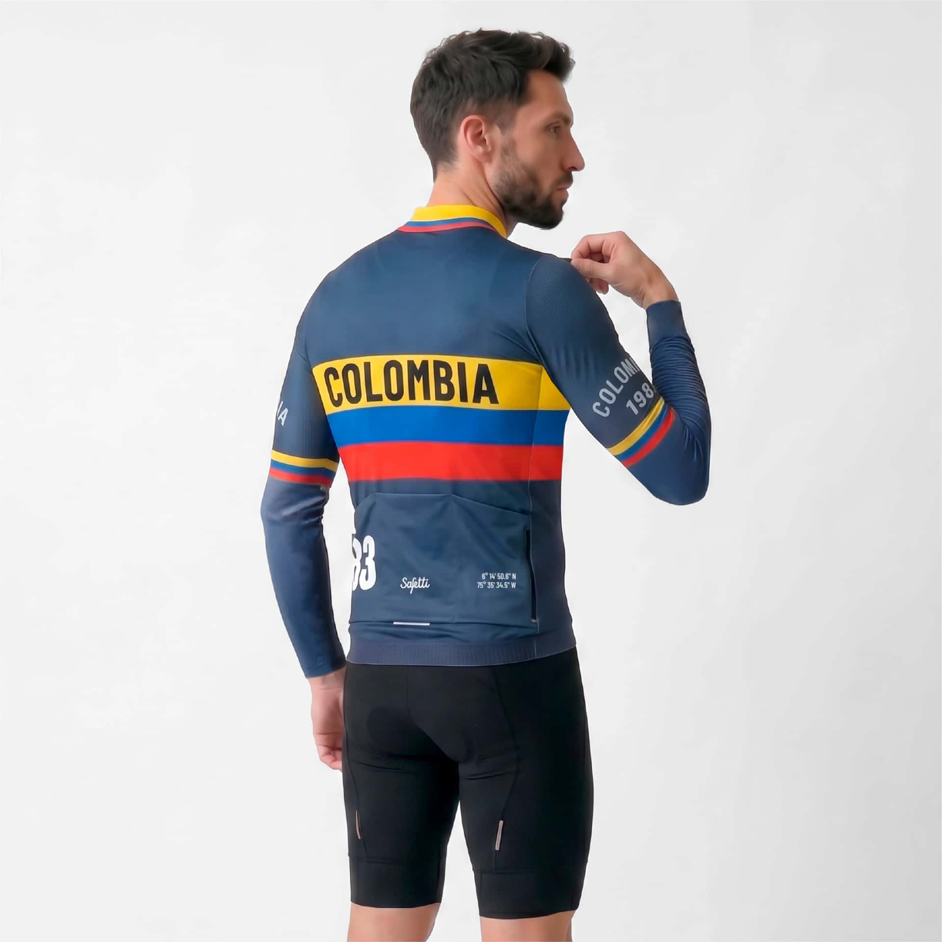 CAMISA CICLISMO MANGA LARGA COLOMBIA VARTA 26 PARA HOMBRE - miniatura 2