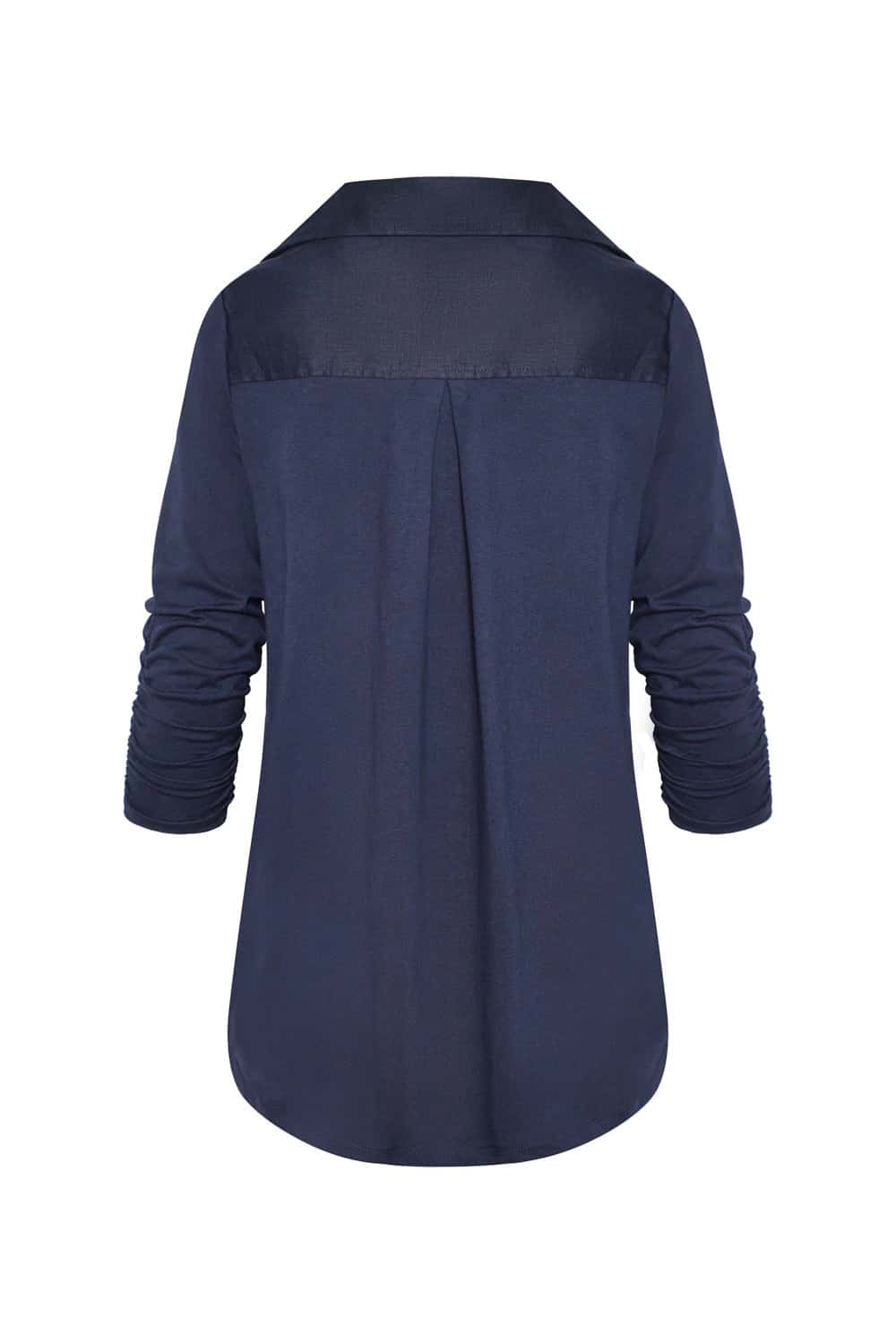 Camisa bianca azul navy - miniatura 3