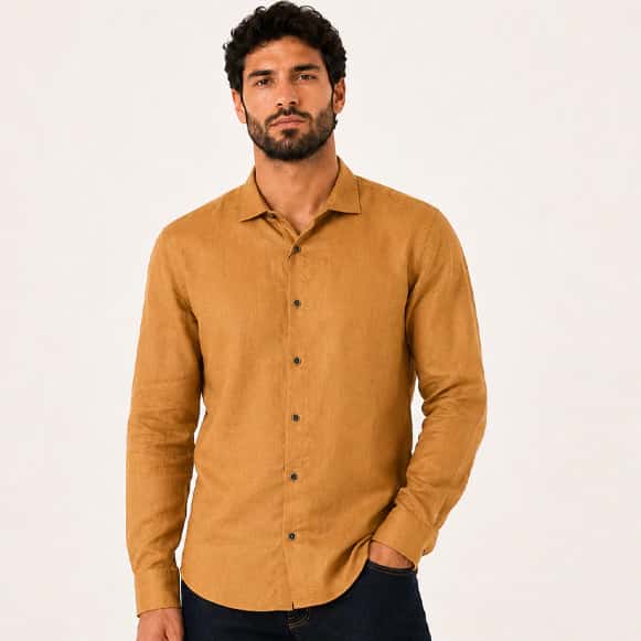 CAMISA ML 100% LINO HOMBRE