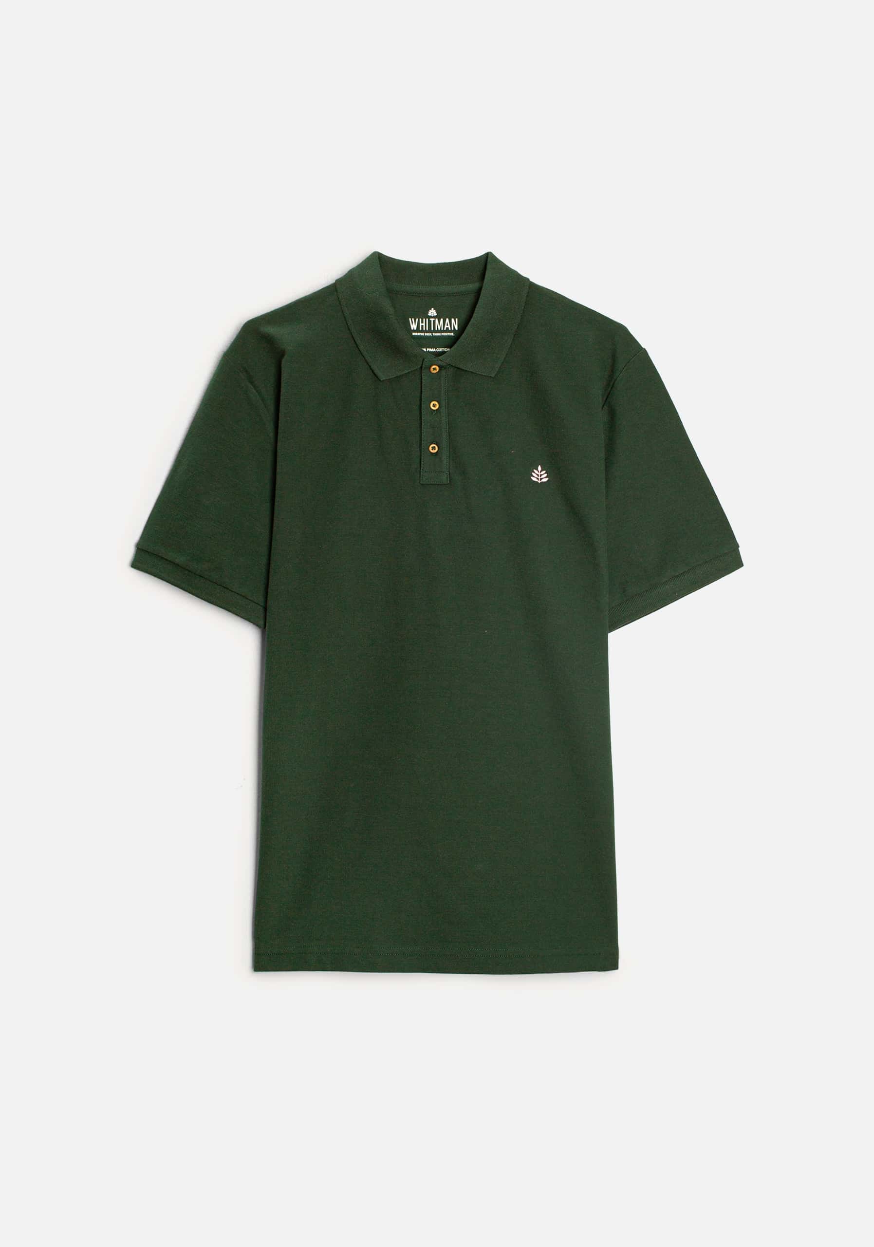 Camiseta Polo H Unicolor L-Ros Verde Osc.