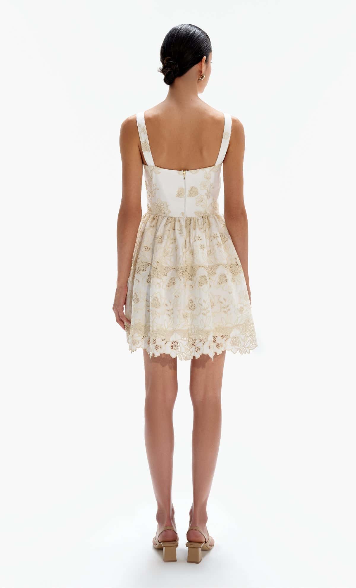 Vestido corto Nenufar Créme - miniatura 2