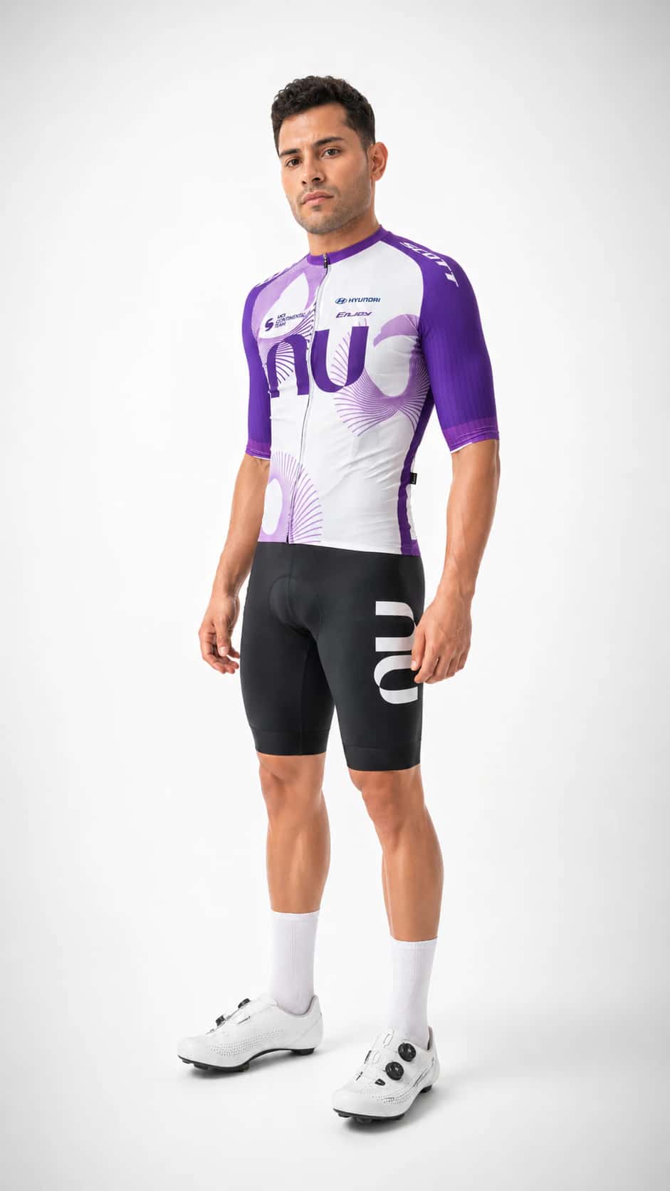 Jersey ciclismo MC División One - NU COLOMBIA Unisex blanco - miniatura 6