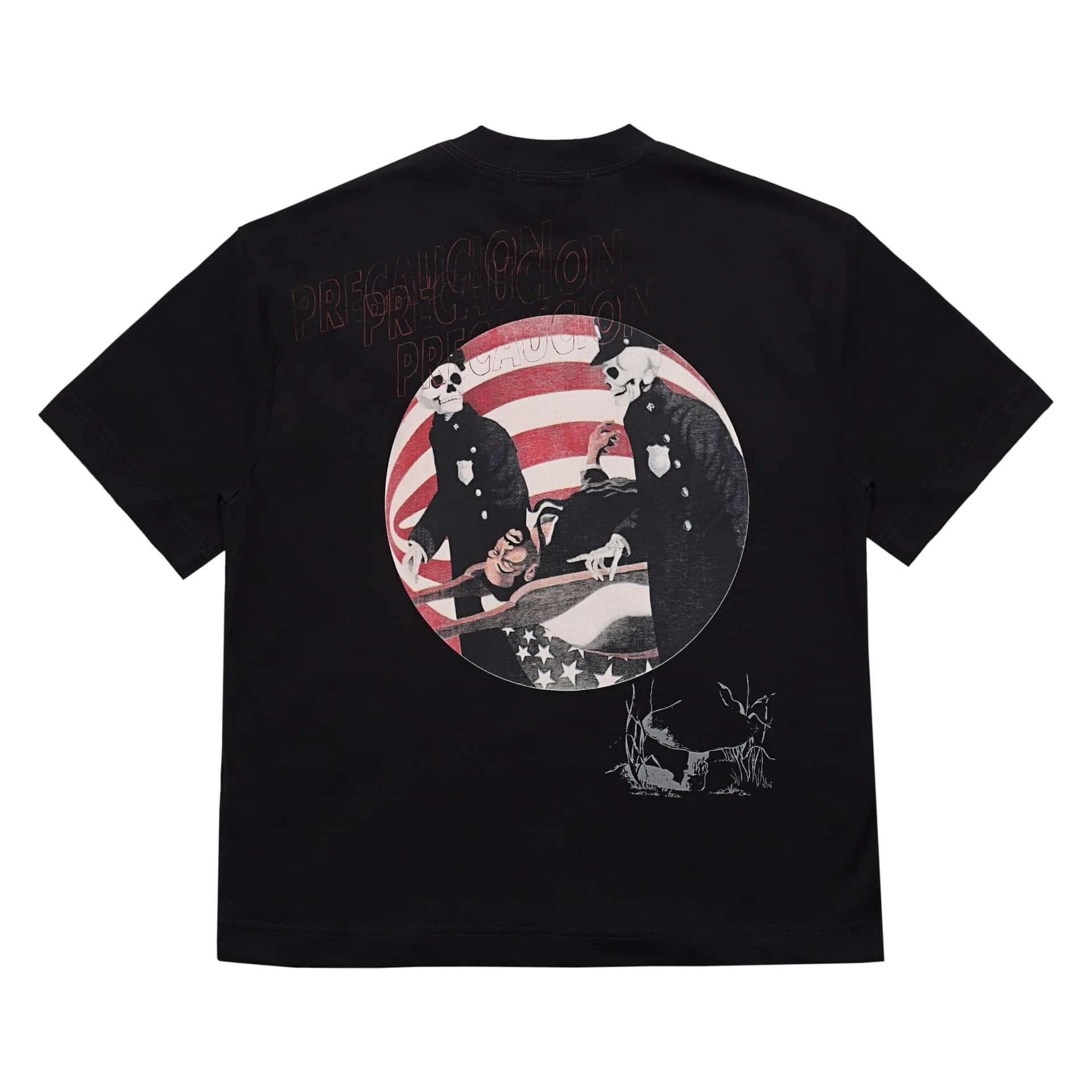 PRE-CAUCION BLACK T-SHIRT - miniatura 2