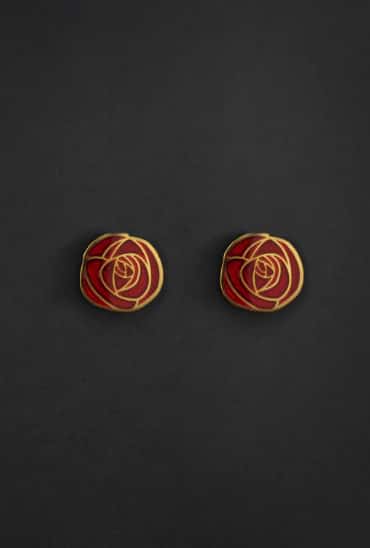 ARETES ROSAS MACKINTOSH - miniatura 1