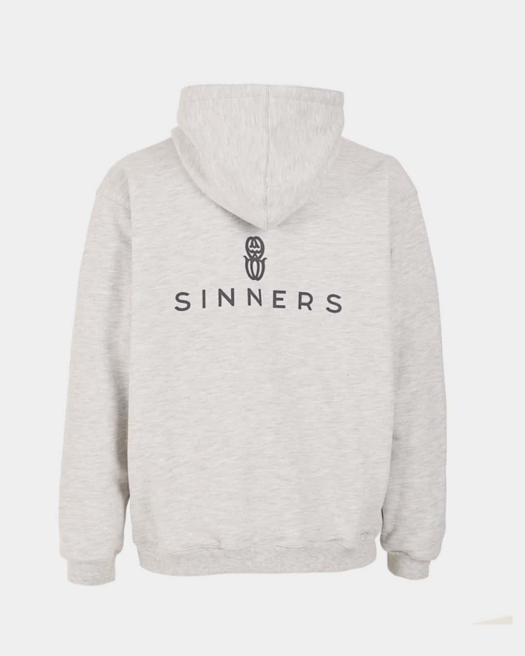 MONOGRAM GRAY ZIPPER HOODIE - miniatura 2