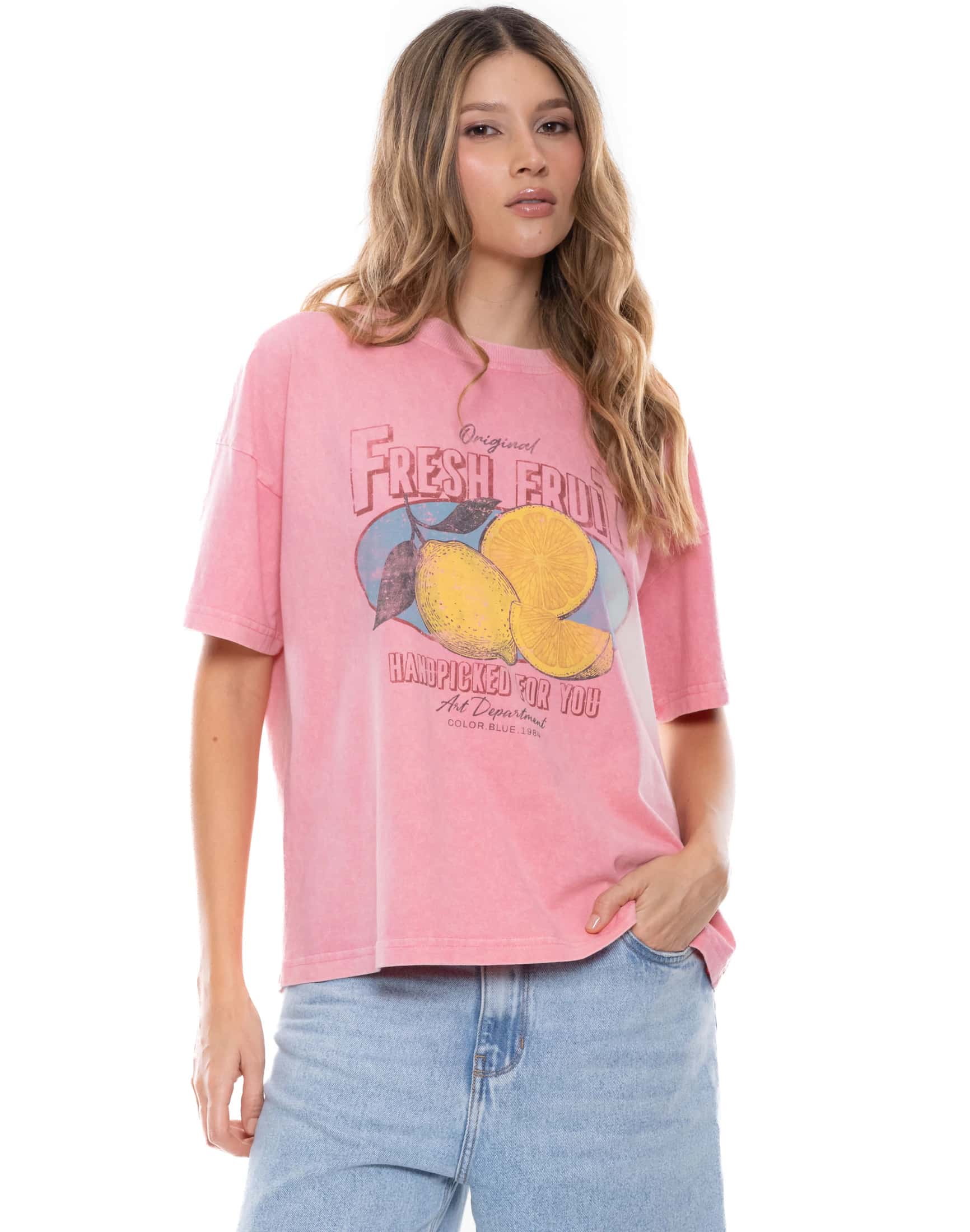 Camiseta Manga Corta Teñido Old Wash
