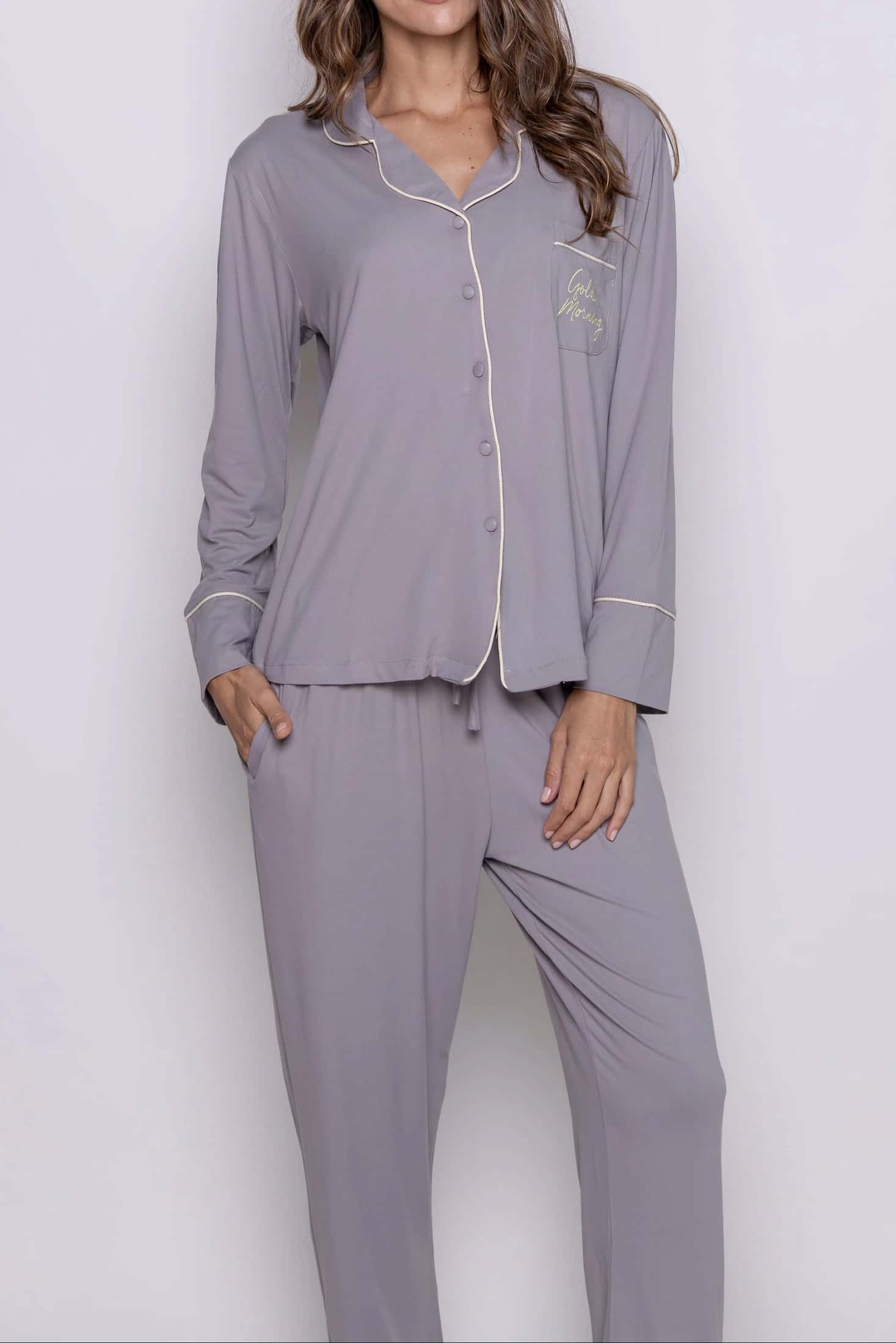 Conjunto pantalón gris golden morning