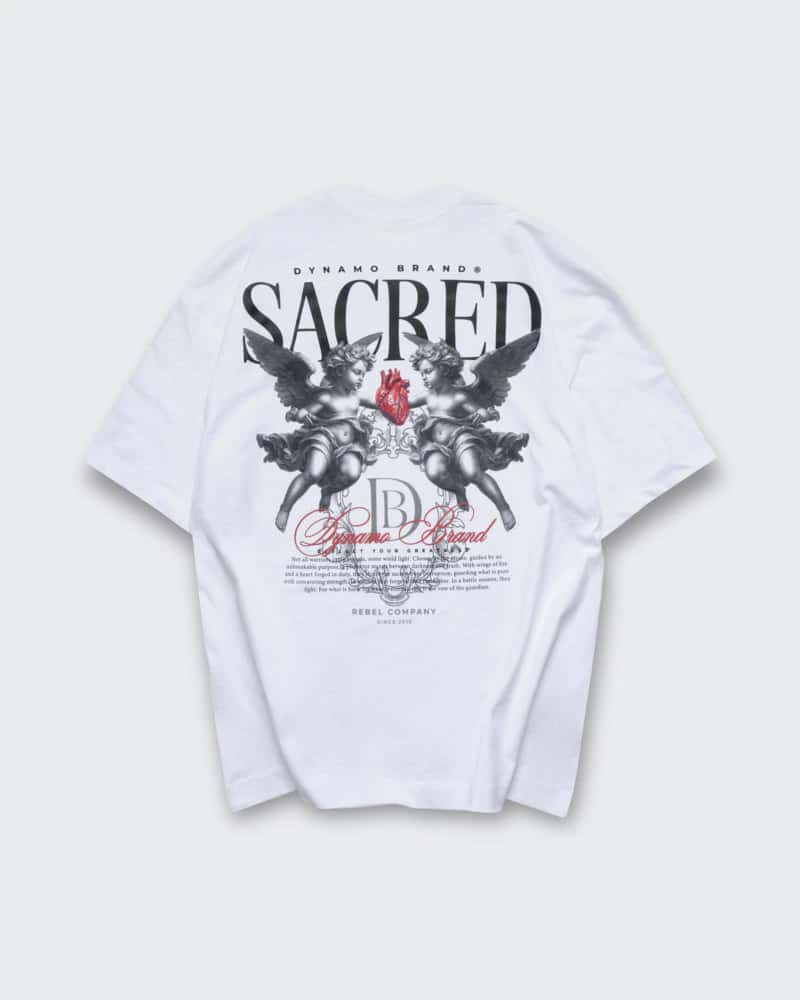 Camiseta Blanca Oversize Sacred Cherub - miniatura 5