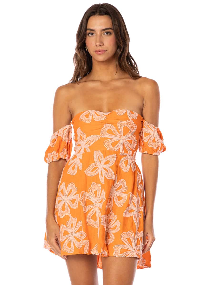 Maaji Tangerine Bloom Aperol Short Dress