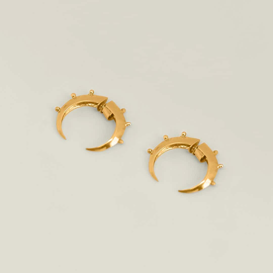 Baby Crescent Hoops Gold