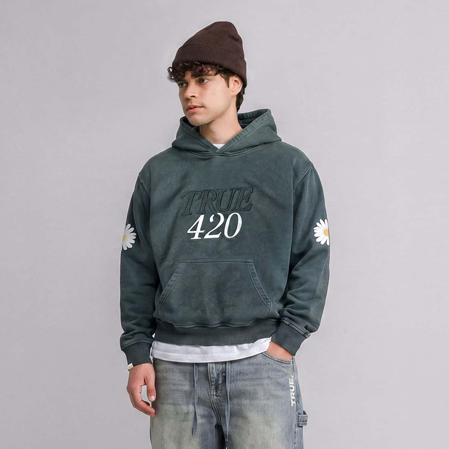Garden Hoodie - Washed Pine Green - miniatura 2
