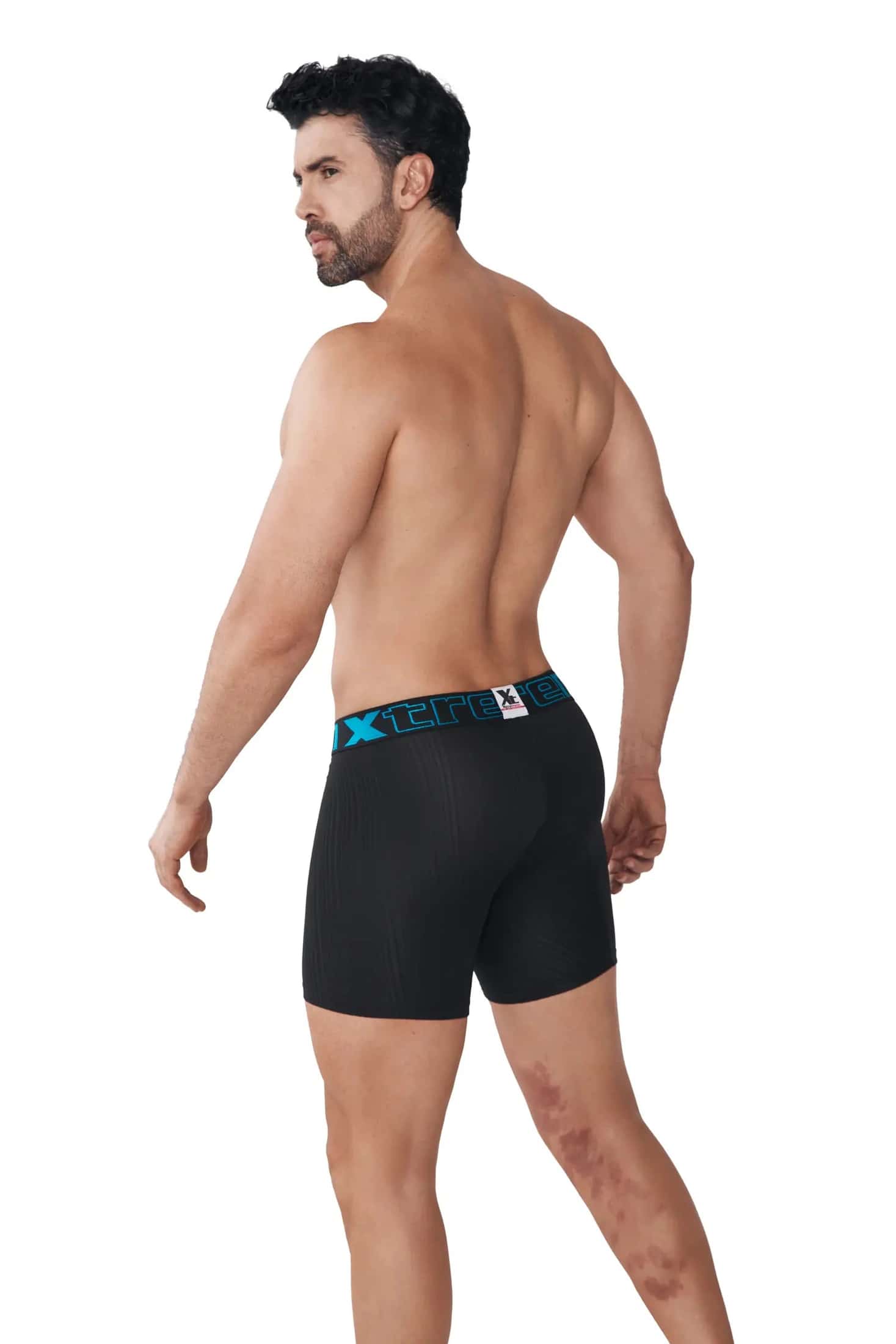 BOXER MICROFIBRA JACQUARD RAYAS NEGRO - miniatura 2