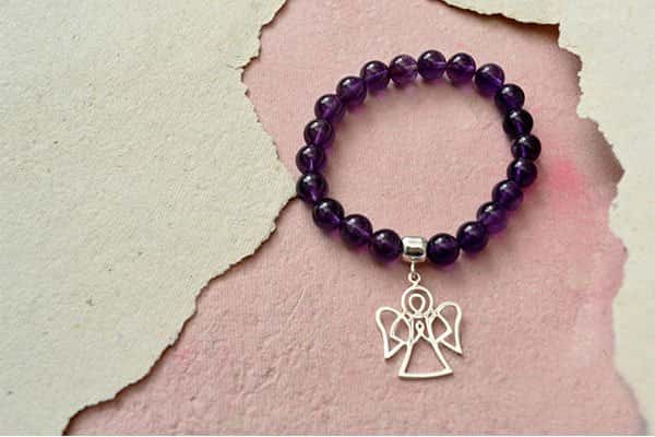 Pulsera Amatista dije ángel