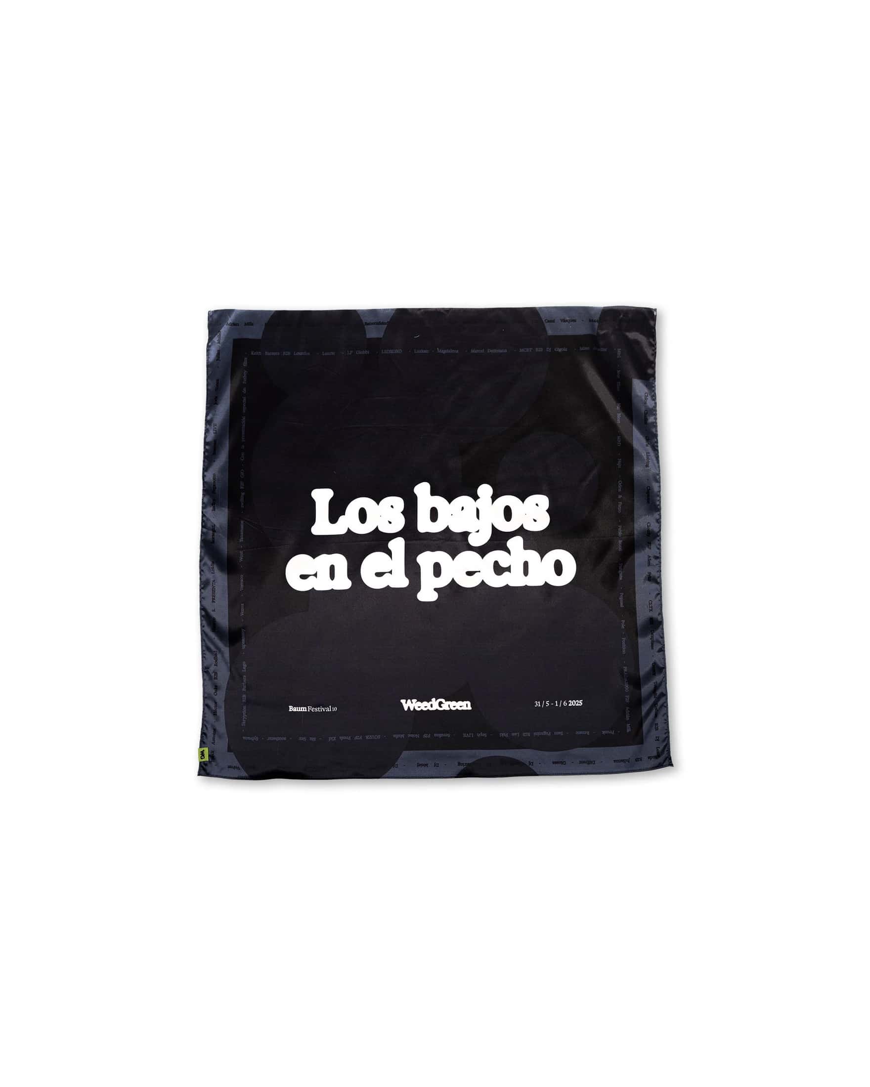 PAÑOLETA LOS BAJOS EN EL PECHO NEGRO
