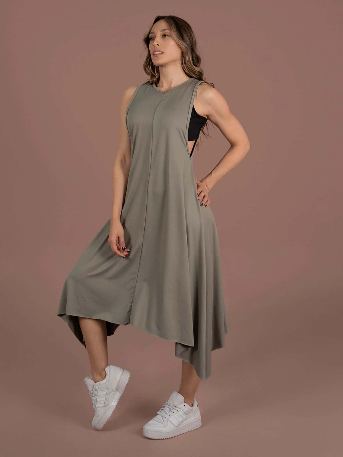 Vestido danila melon verde seco