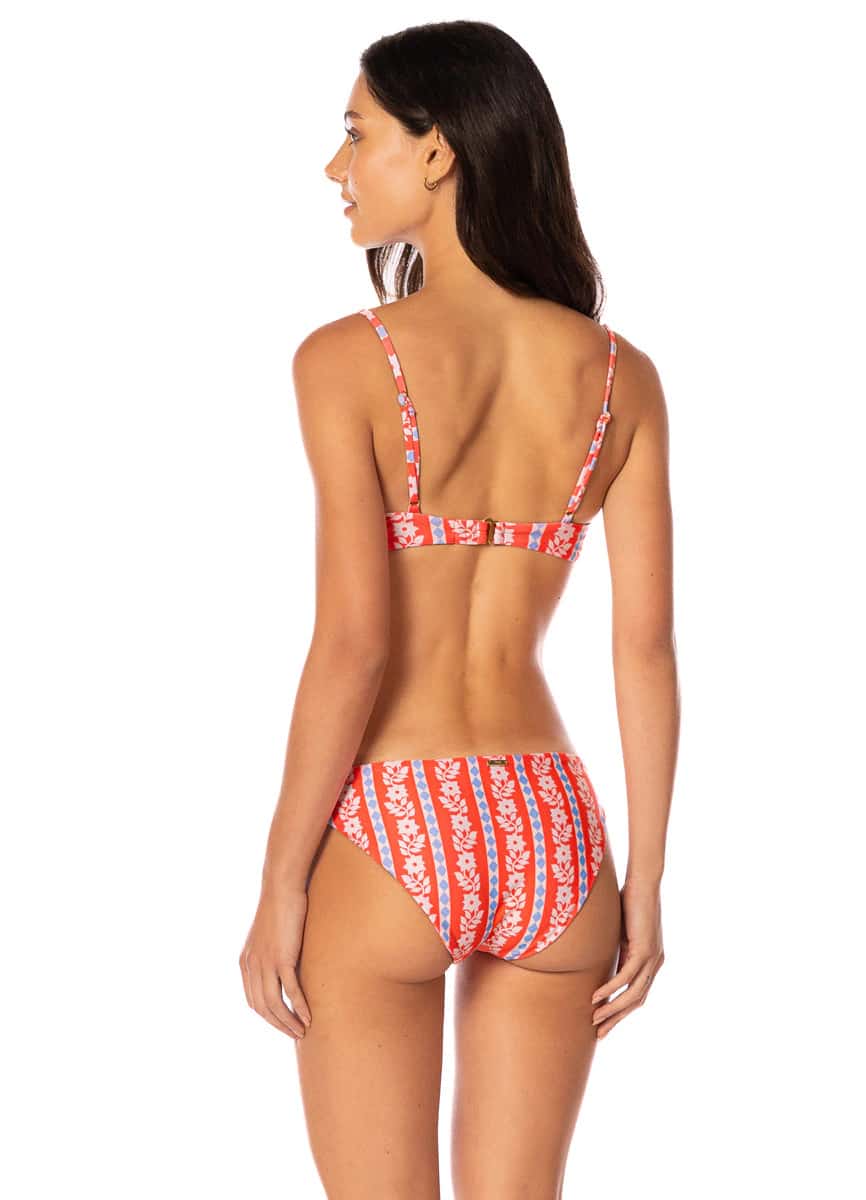 Maaji Vintage Bloom Flirt Low Rise Thin Side Bikini Bottom
