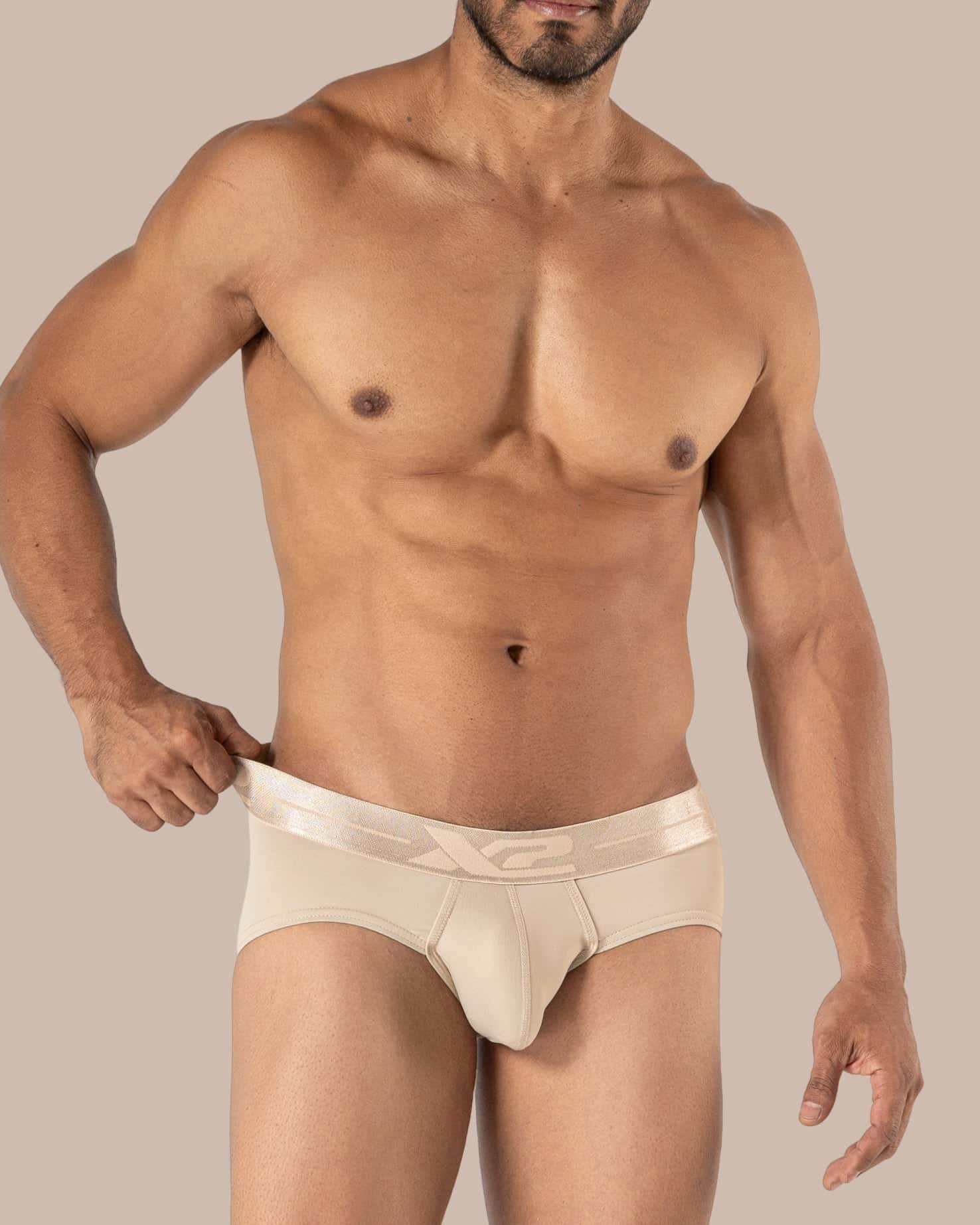 Brief Monumental Nylon Beige X2