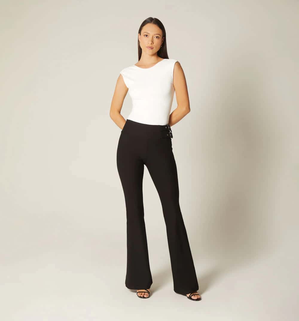 Leggins tiro alto pretina ancha