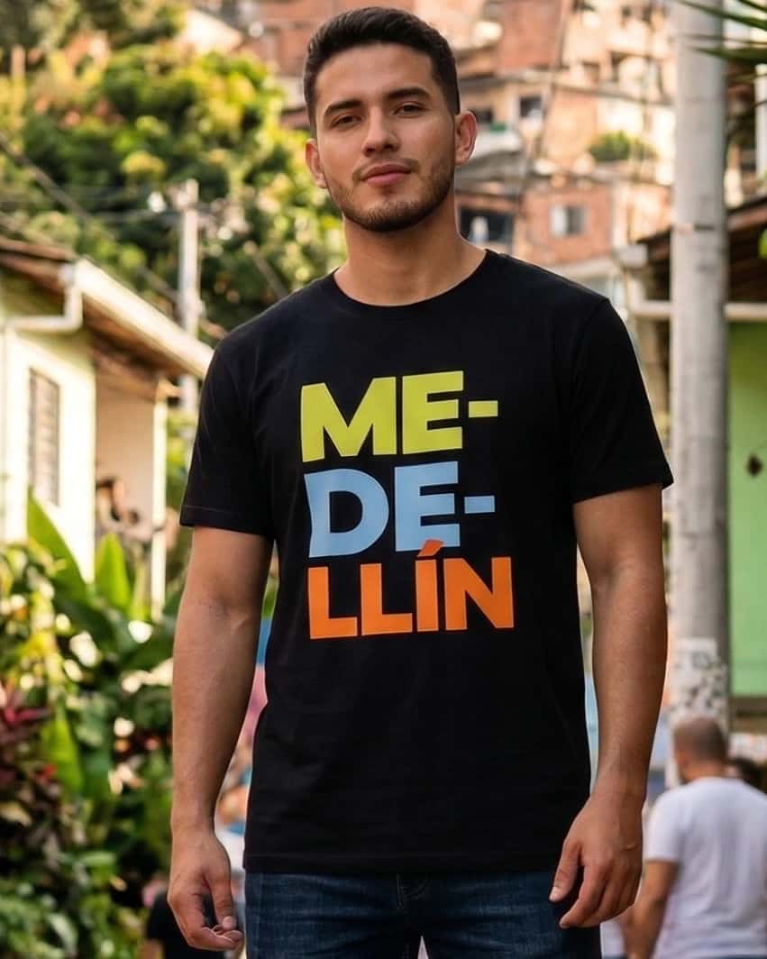 Camiseta Medellin Negra