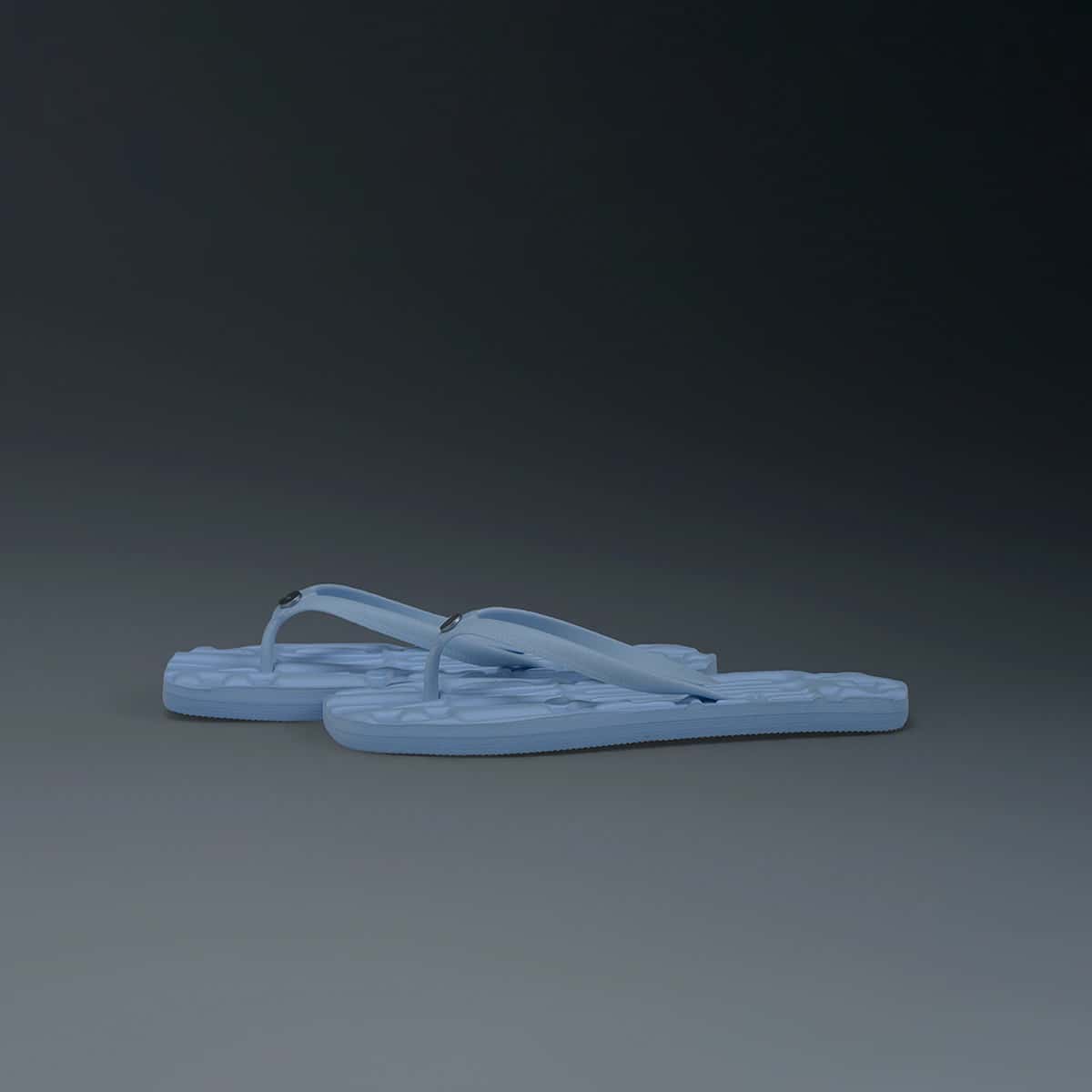 Sandalias Tres Puntadas Azules