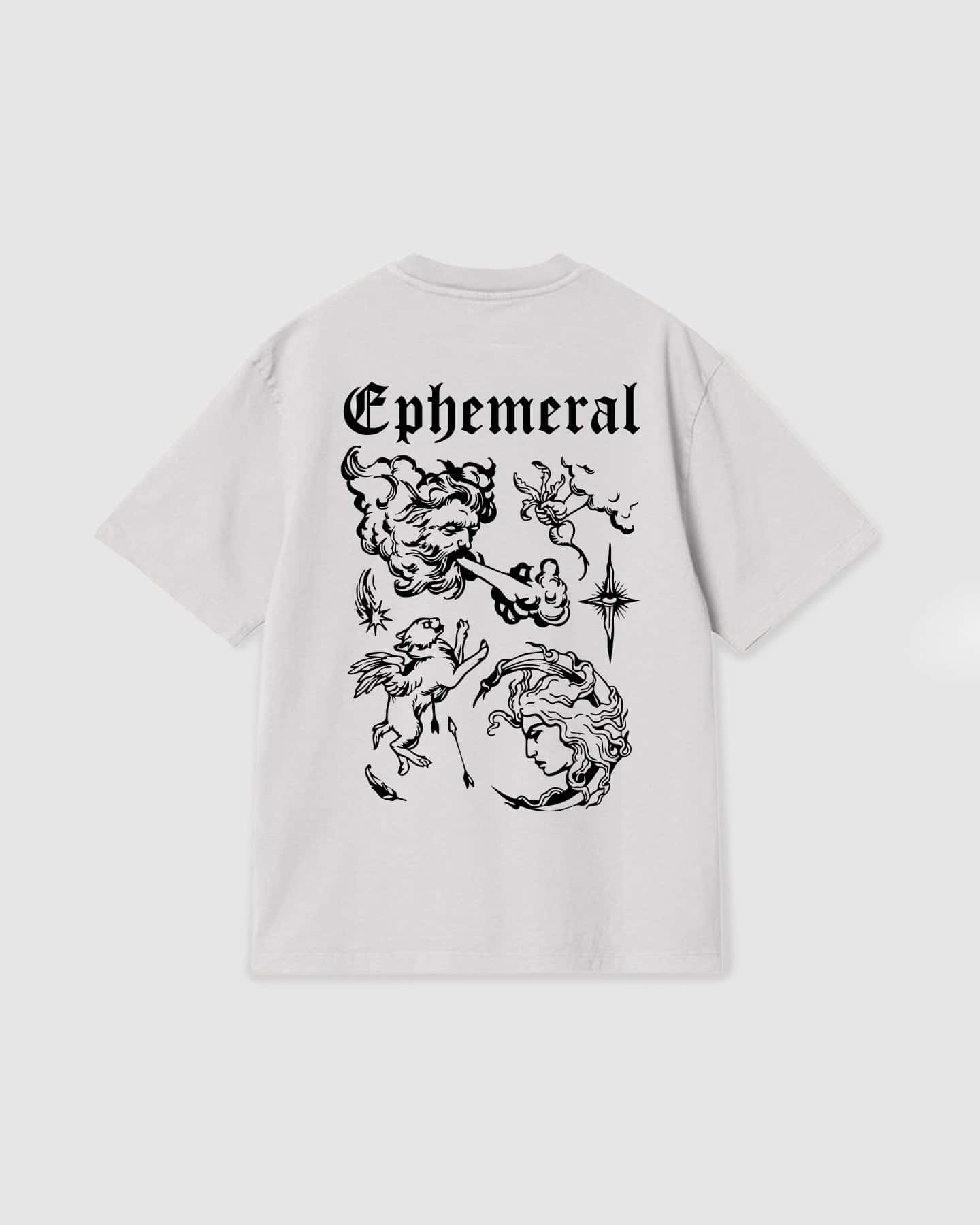 Oversized T Shirt Ephemeral White