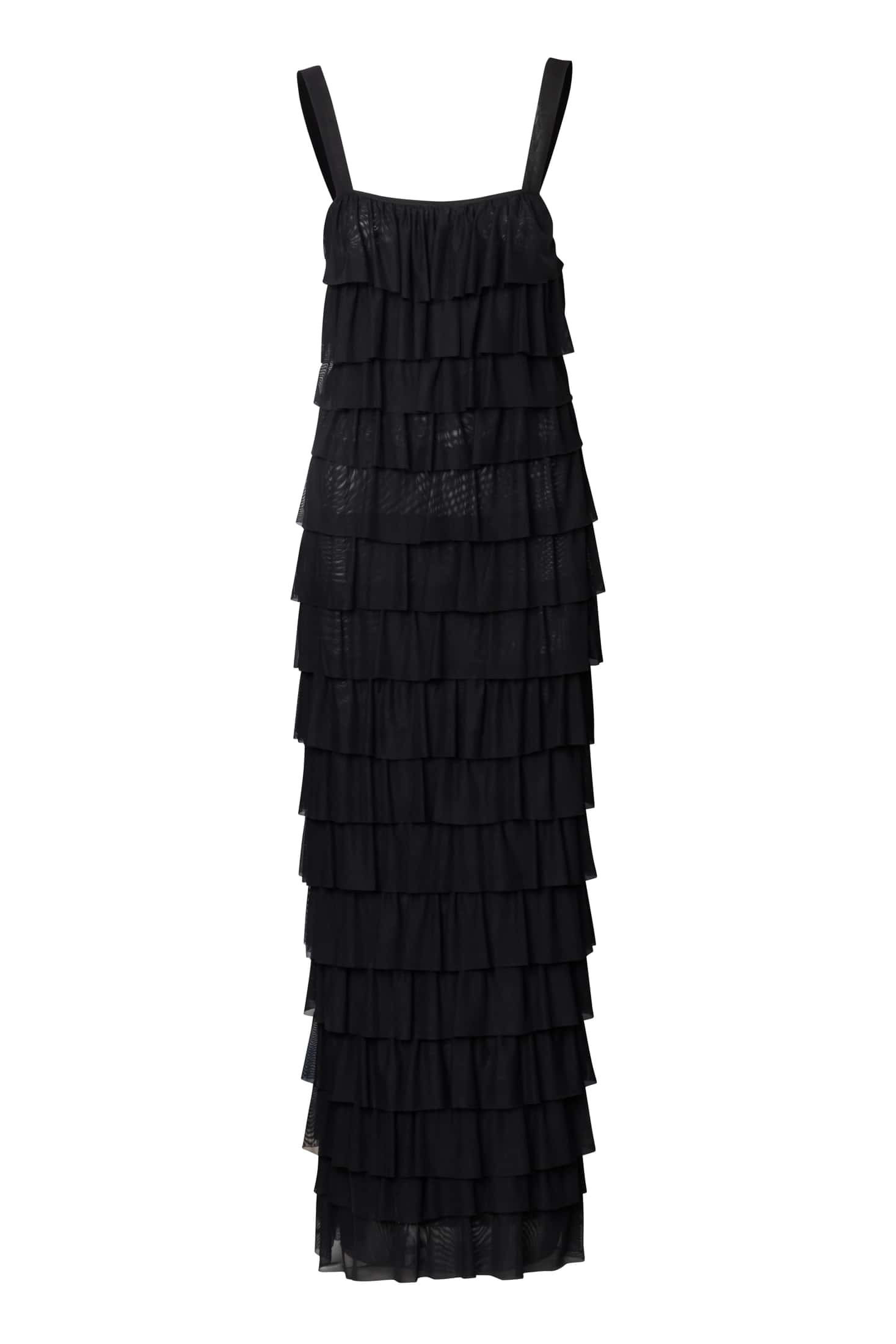 Ruffled Tulle Evening Gown - miniatura 2