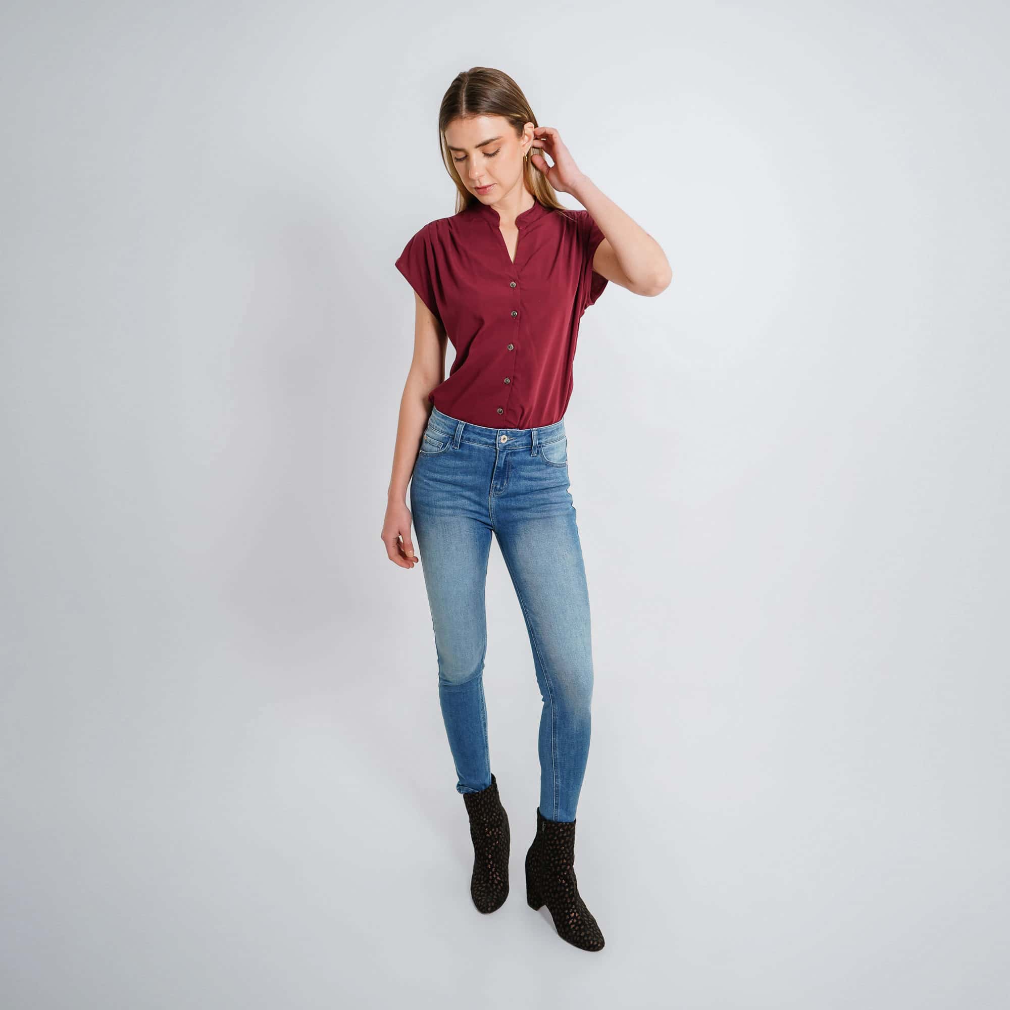 Jean ilussion bota skinny