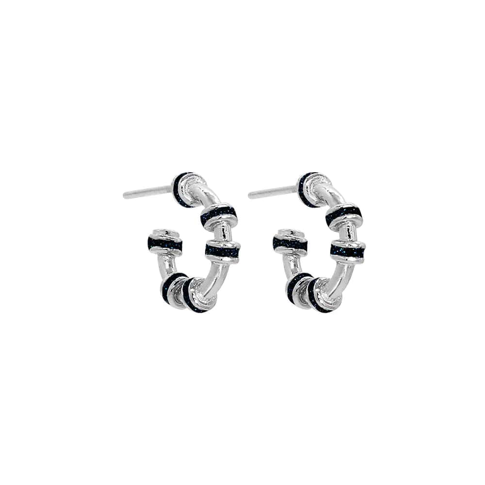 Candongas Hula Tiny Plata - miniatura 2