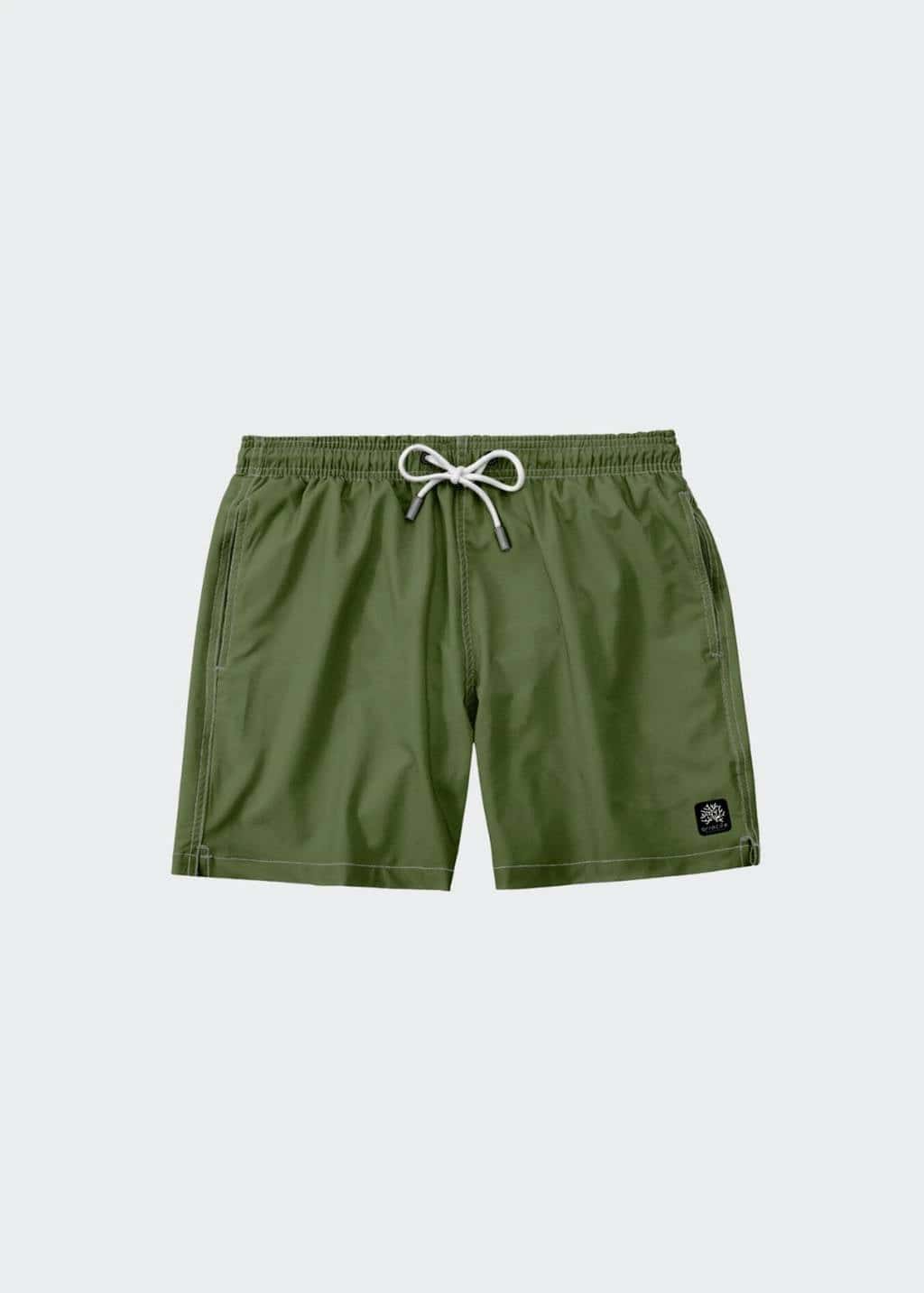 SHORT DE BAÑO VERDE OLIVA