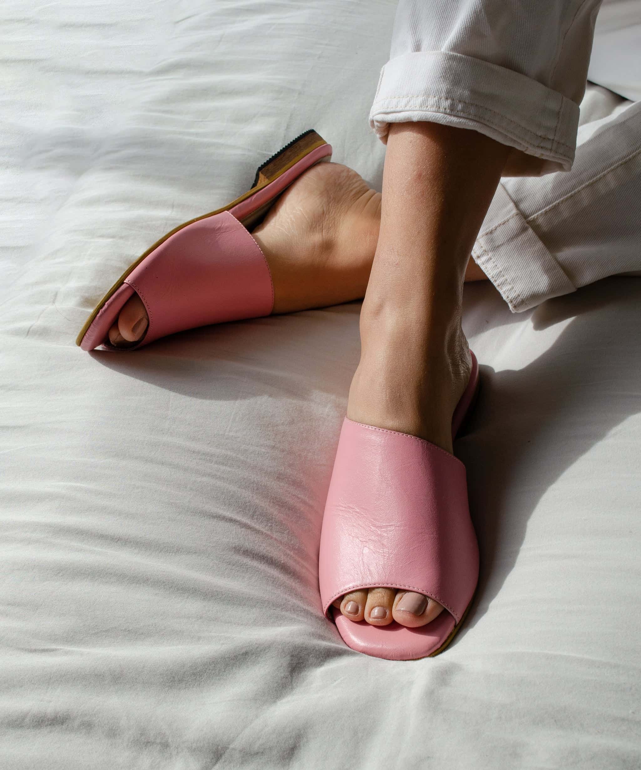 Diagon block sandals - rosado