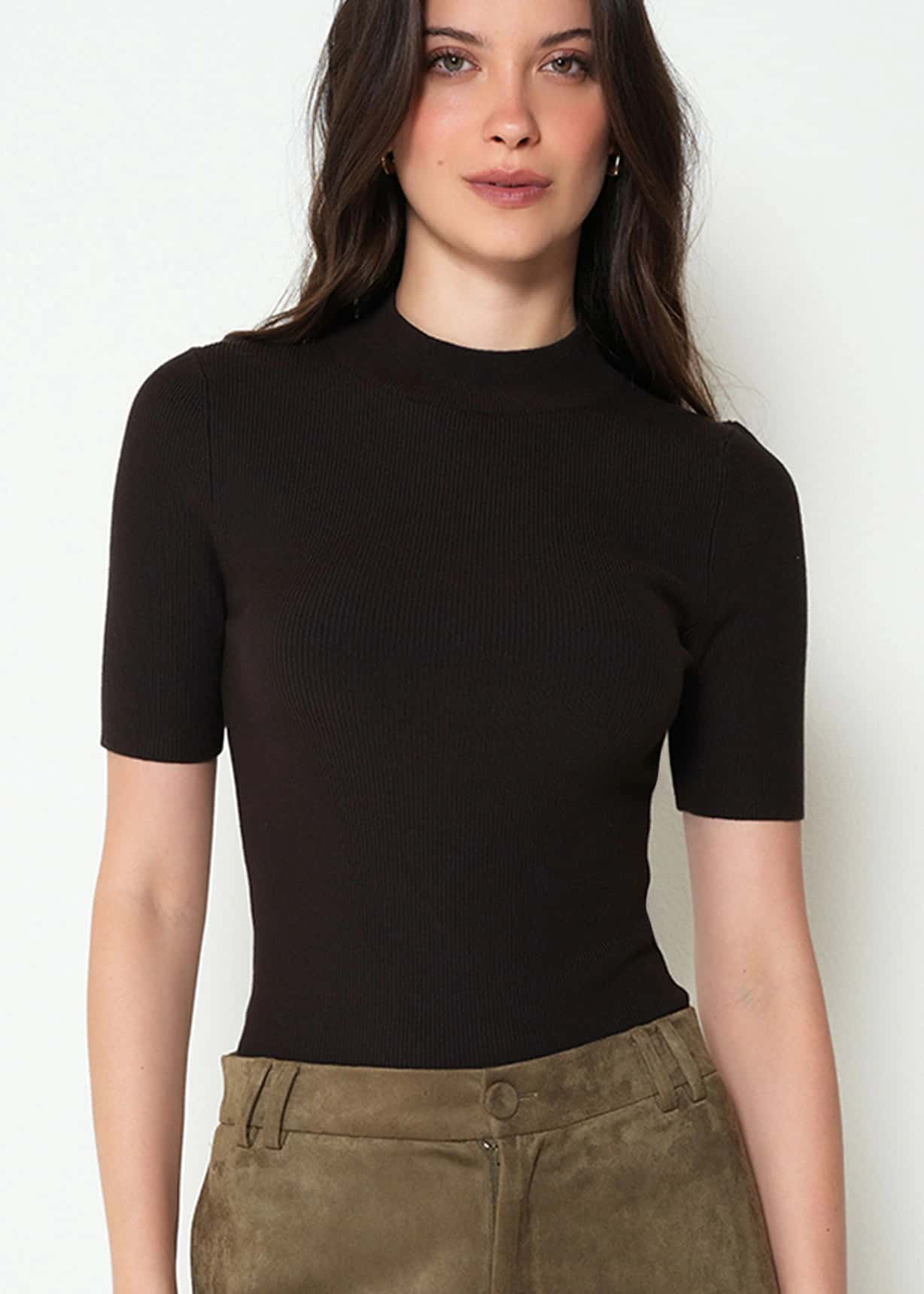 Camiseta tejida manga corta