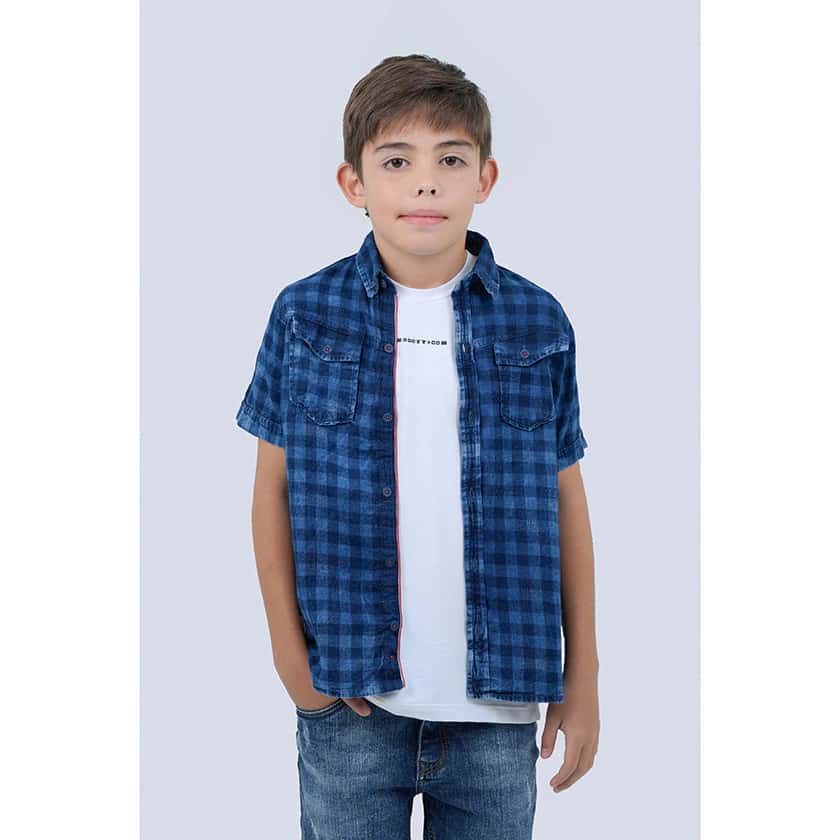 Camisa Azul Kids
