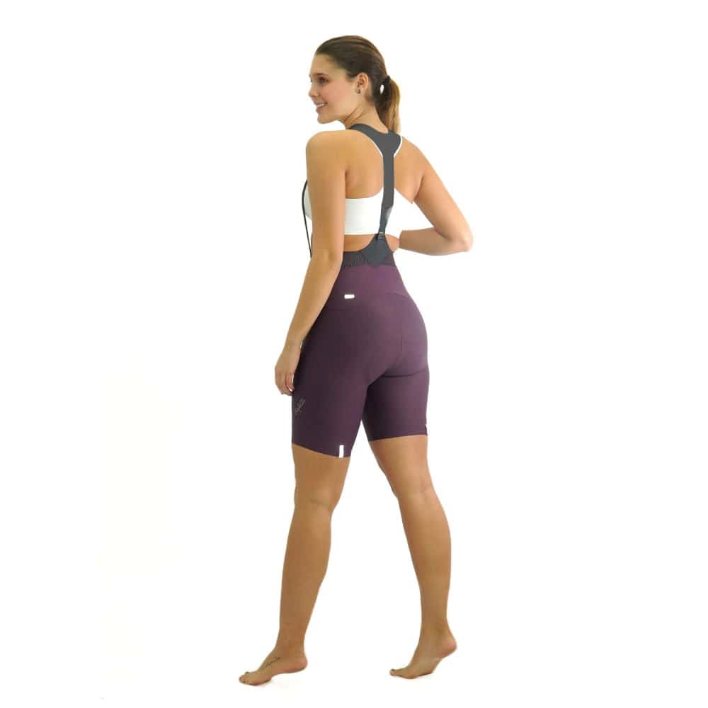 PANTALONETA CICLISMO TOSCANA 2.0 VINO PARA MUJER - miniatura 2