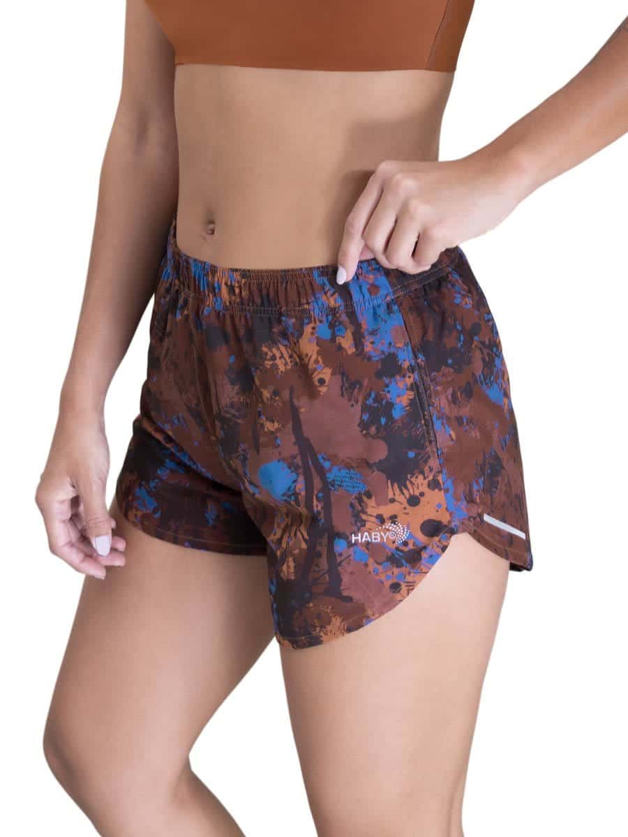 Short Deportivo Estampado Ámbar