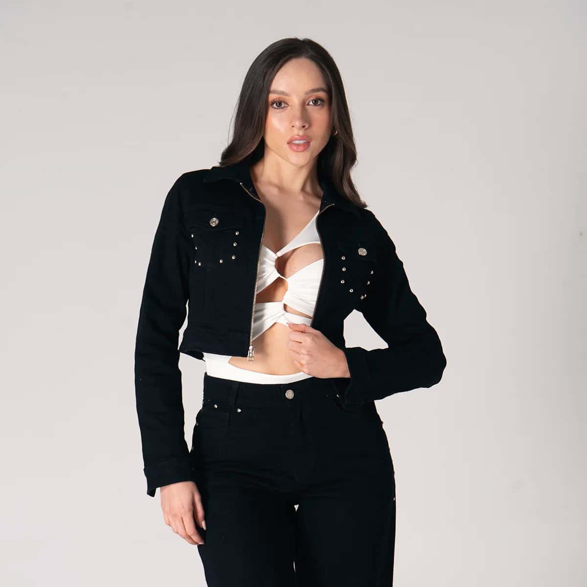 Chaqueta Denim Slim Glam