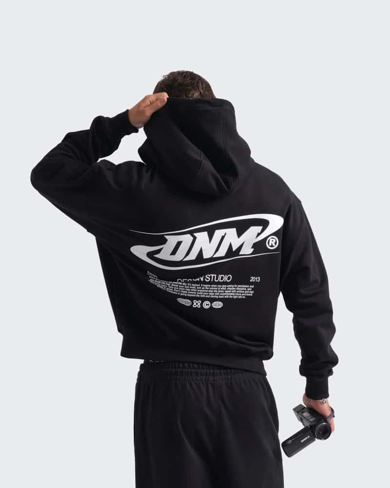 Hoodie Negro  Oversize Night Signal