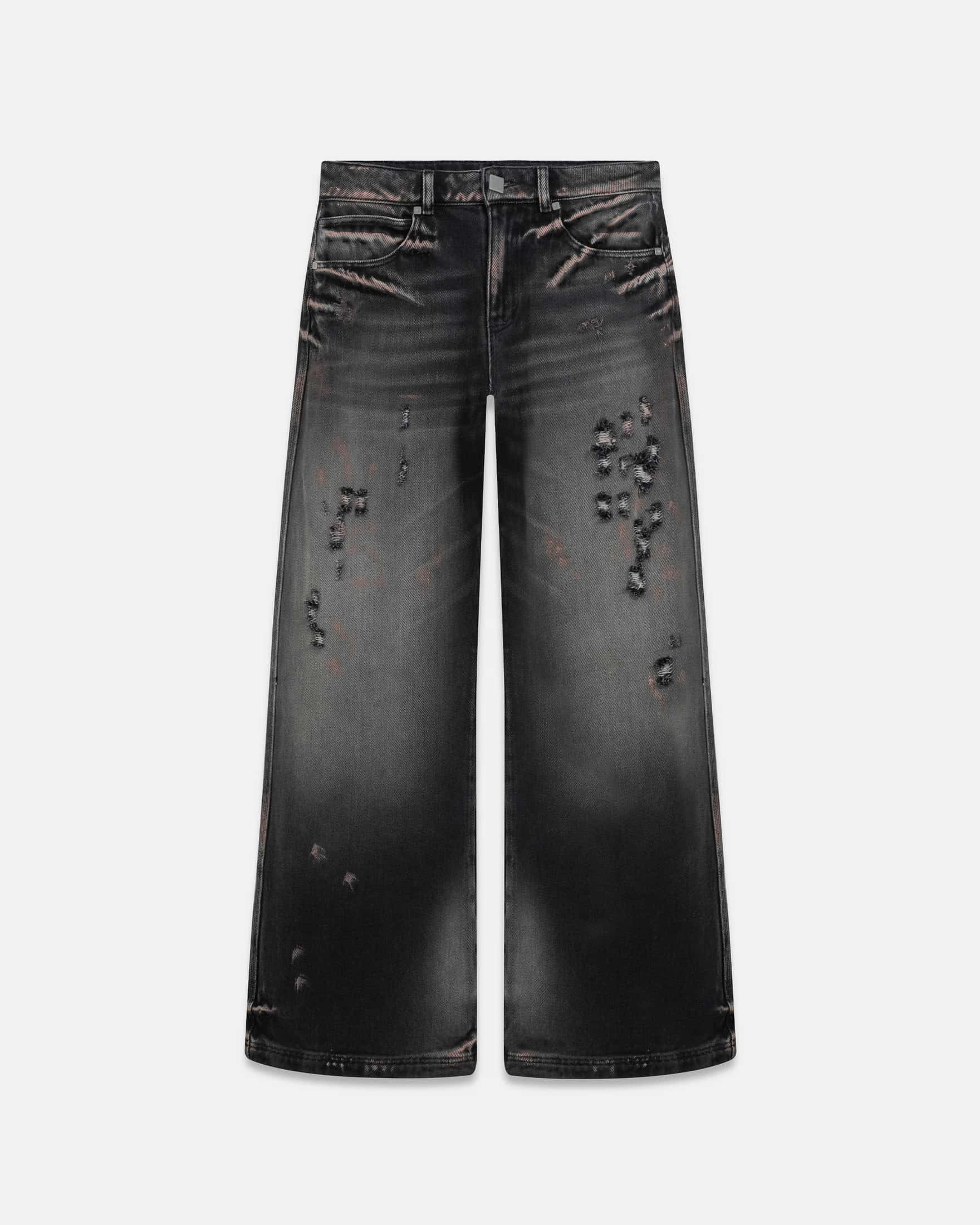 W Holy State U Wide Jeans Ash Black