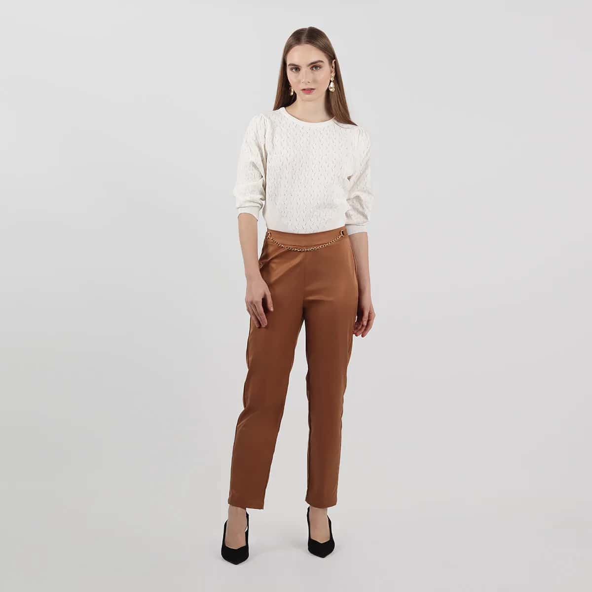 Pantalon tiro alto bota recta