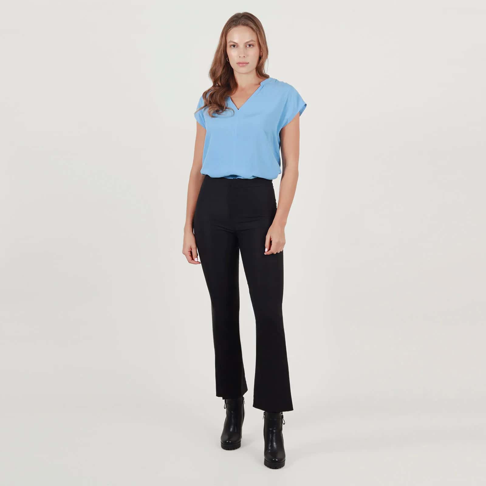 Pantalon Tiro Alto Bota Flare