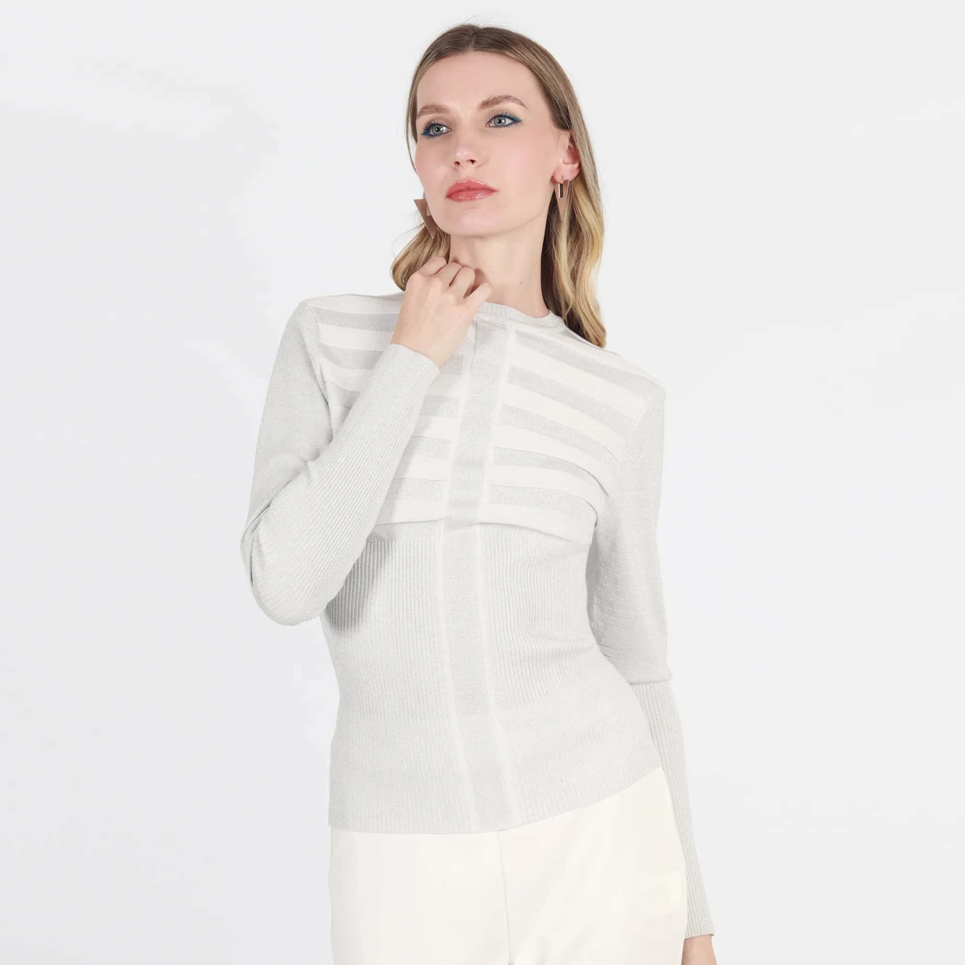 Sweater Cuello Redondo Manga Larga