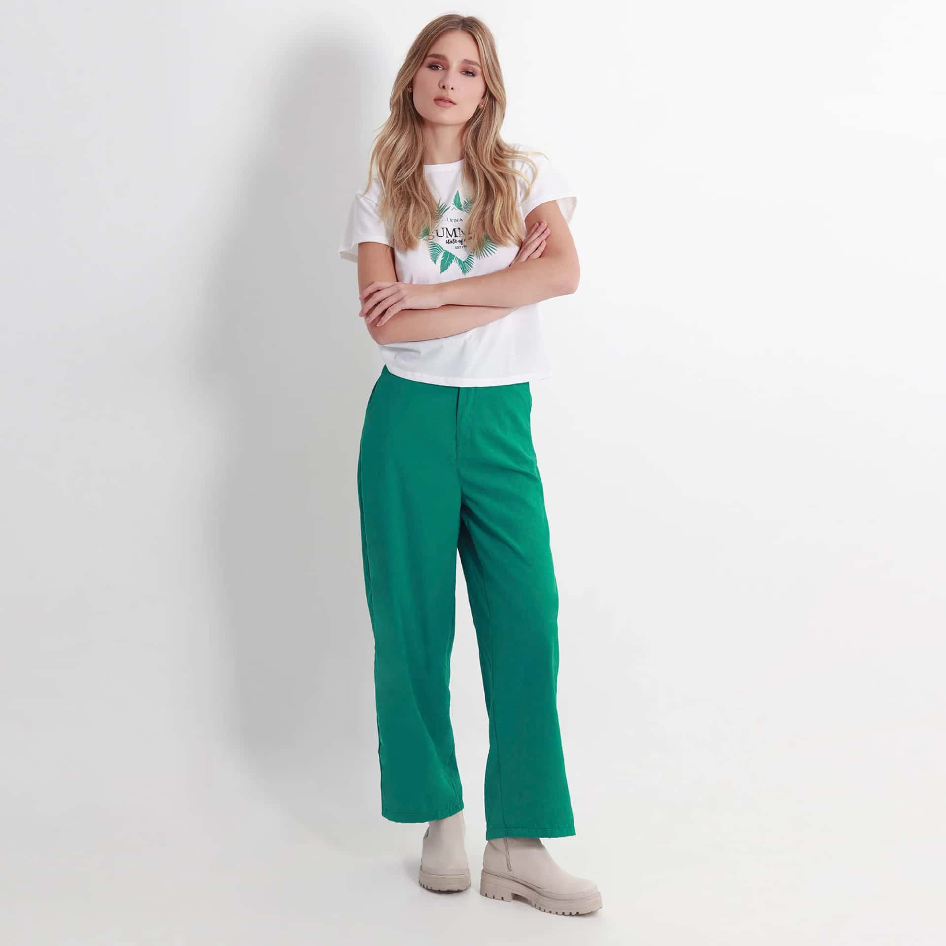 Pantalon Tiro Alto Bota Recta