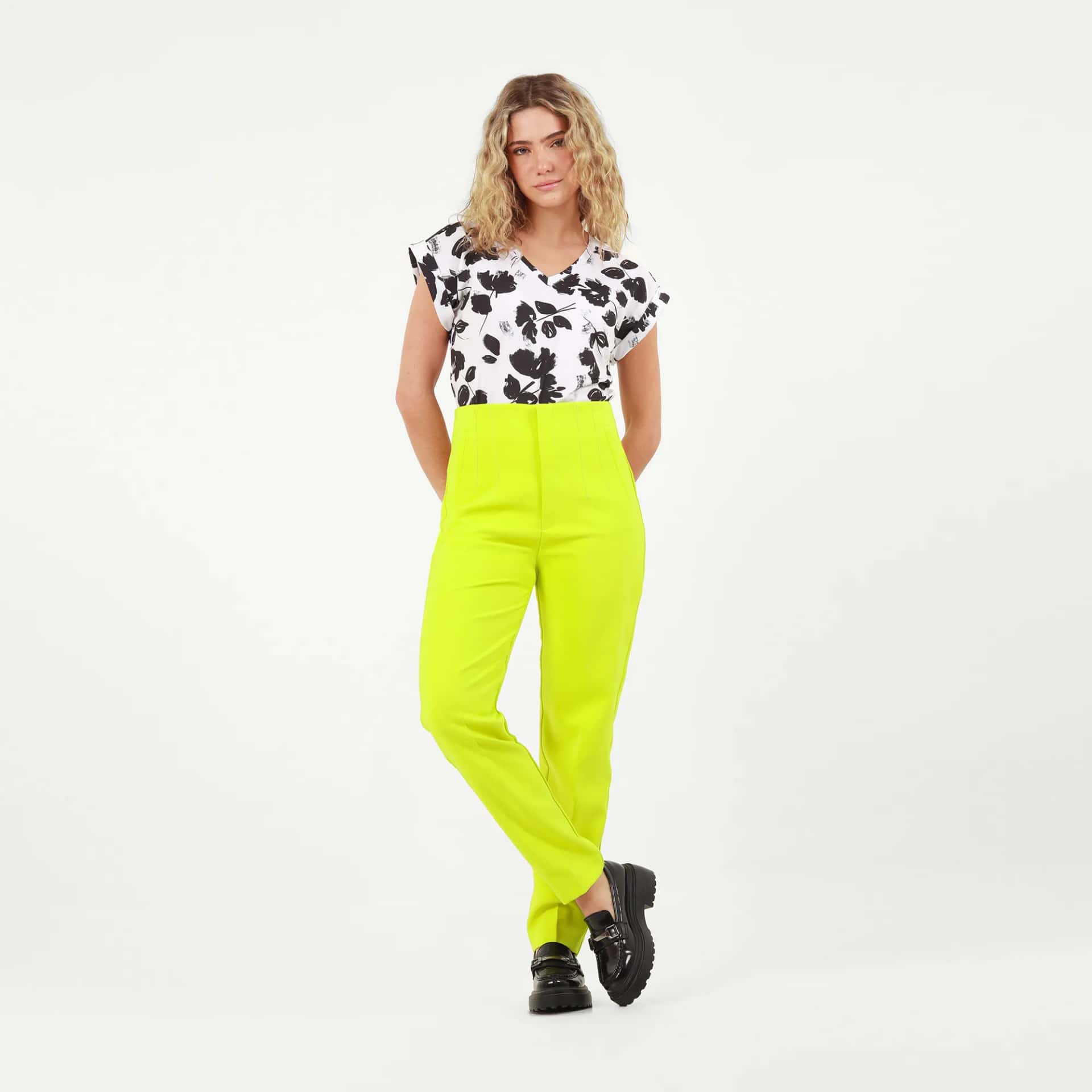 Pantalon Tiro Alto Bota Recta