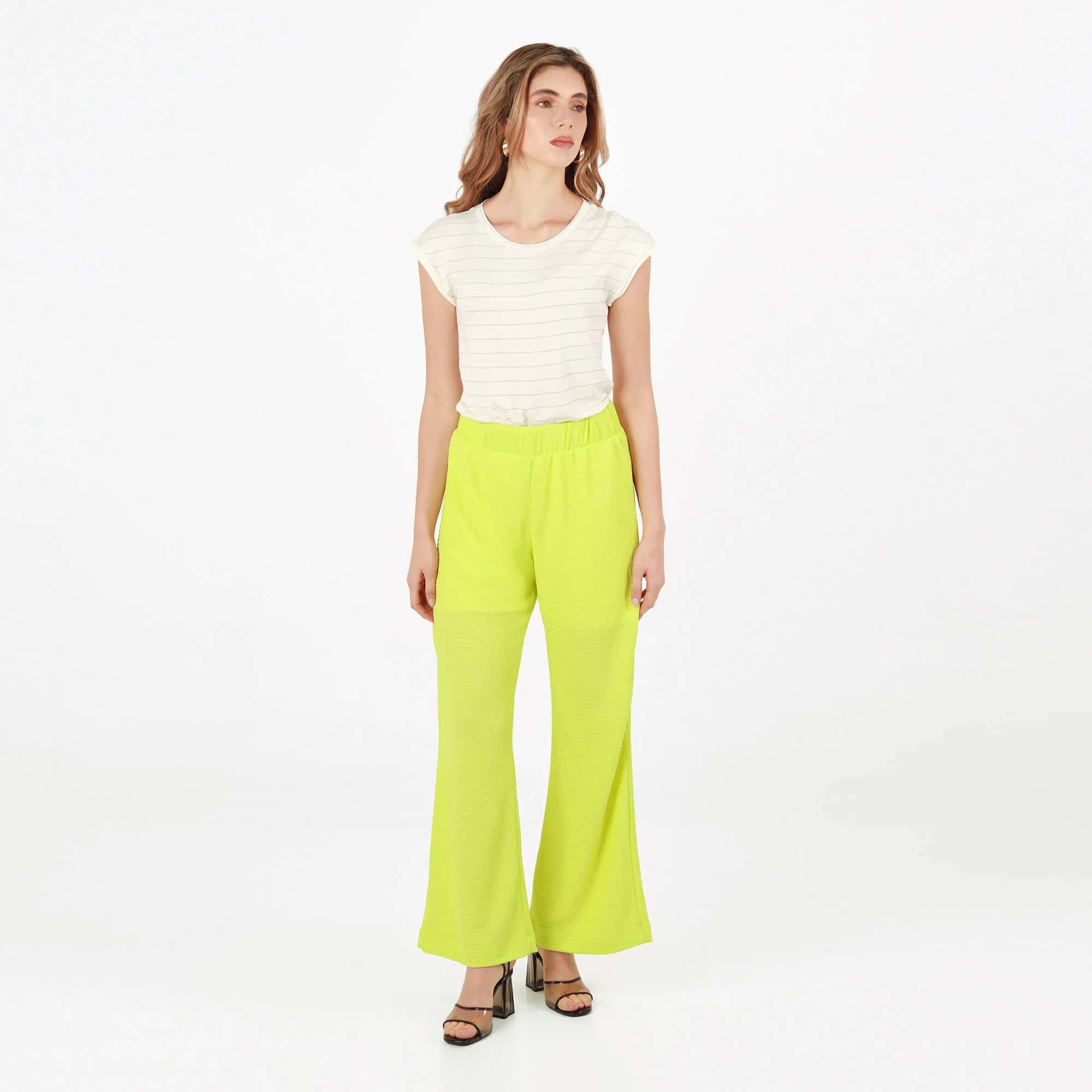 Pantalon Tiro Alto Bota Flare