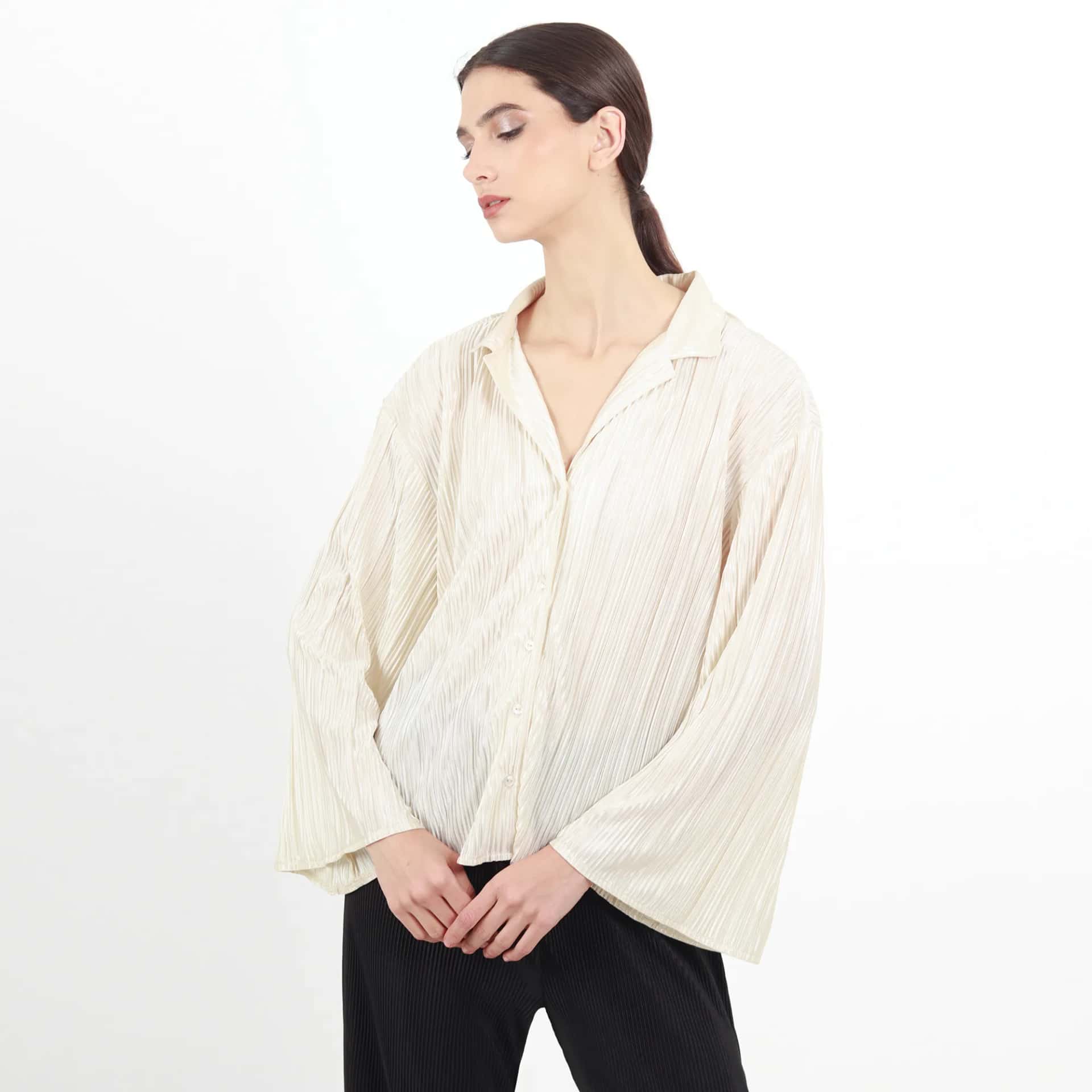 Blusa Cuello Sport Manga Larga