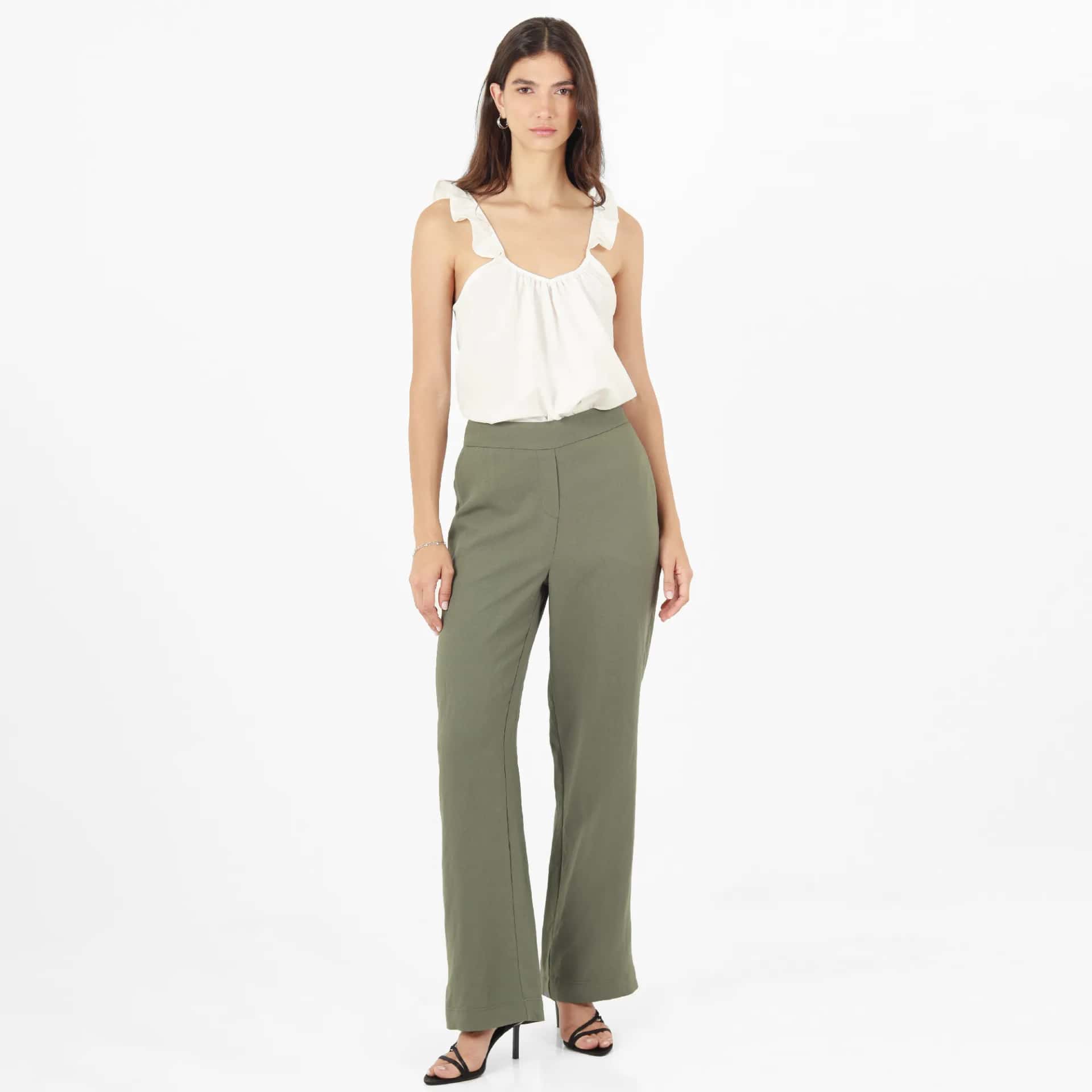 Pantalon Tiro Alto Bota Recta