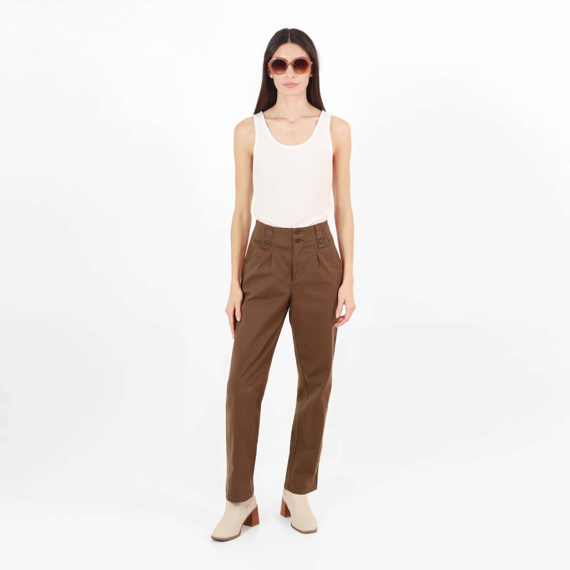 Pantalon Tiro Alto Bota Recta