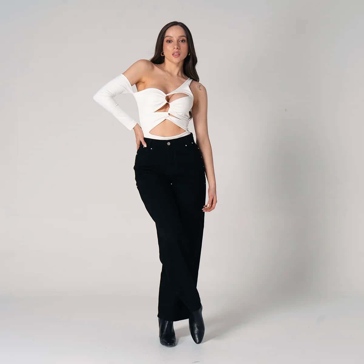 Jean Wide Leg Glammed