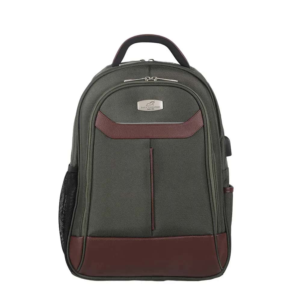 Morral Curvo Dos Cremalleras Verde Urban