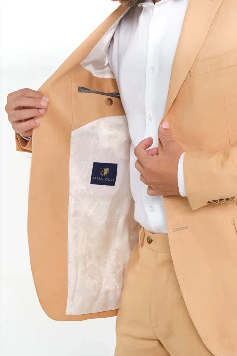Traje Slim Fit 100% Lino Nuez - miniatura 12
