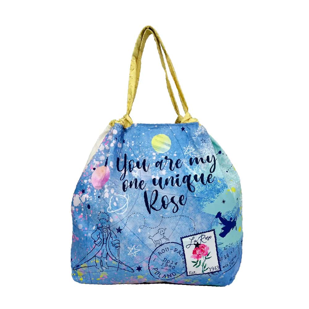 Bolsa Ecologica Para Mujer Principito En Tela Anfluído Plegable - miniatura 2